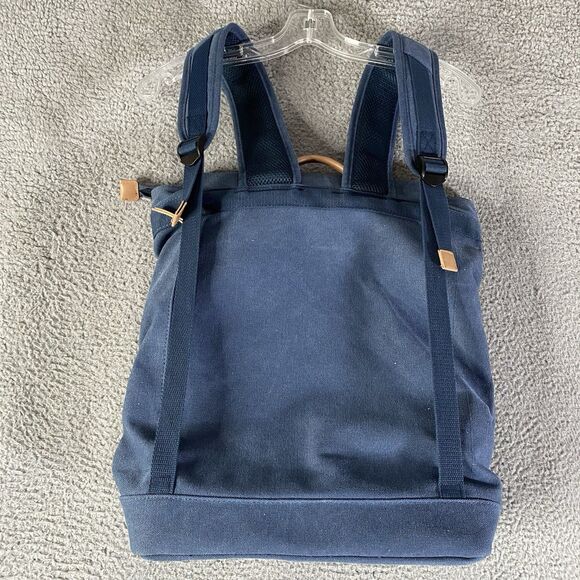 PayPal Pay Later Backpack Blue Canvas Top Load Laptop Travel Office Employee - Picture 3 of 8